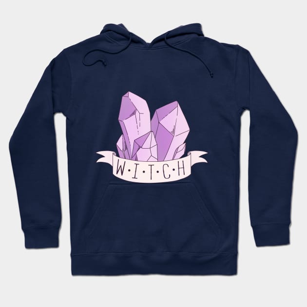 WITCH - Crystals Hoodie by AstralArts